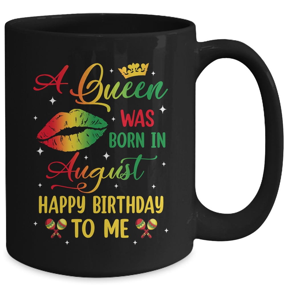 Jamaica Birthday Girl Party A Queen Was Born In August Mug | teecentury