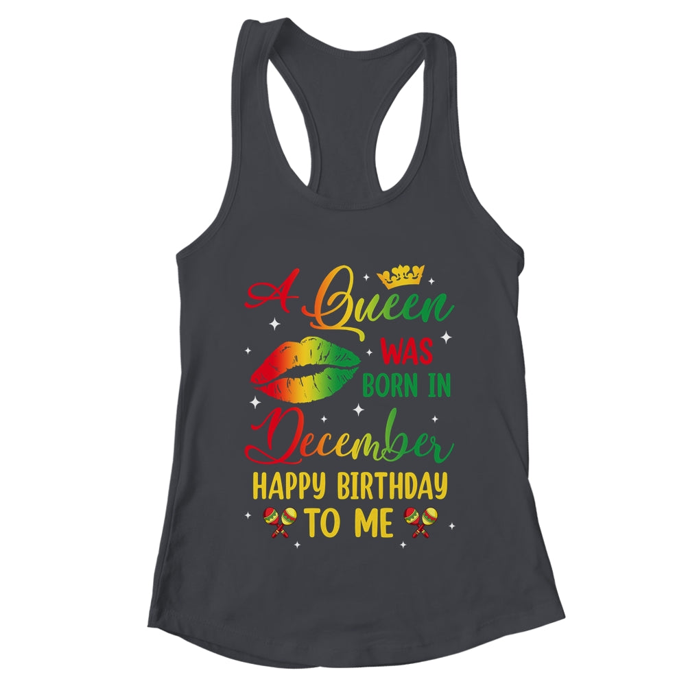 Jamaica Birthday Girl Party A Queen Was Born In December Shirt & Tank Top | teecentury