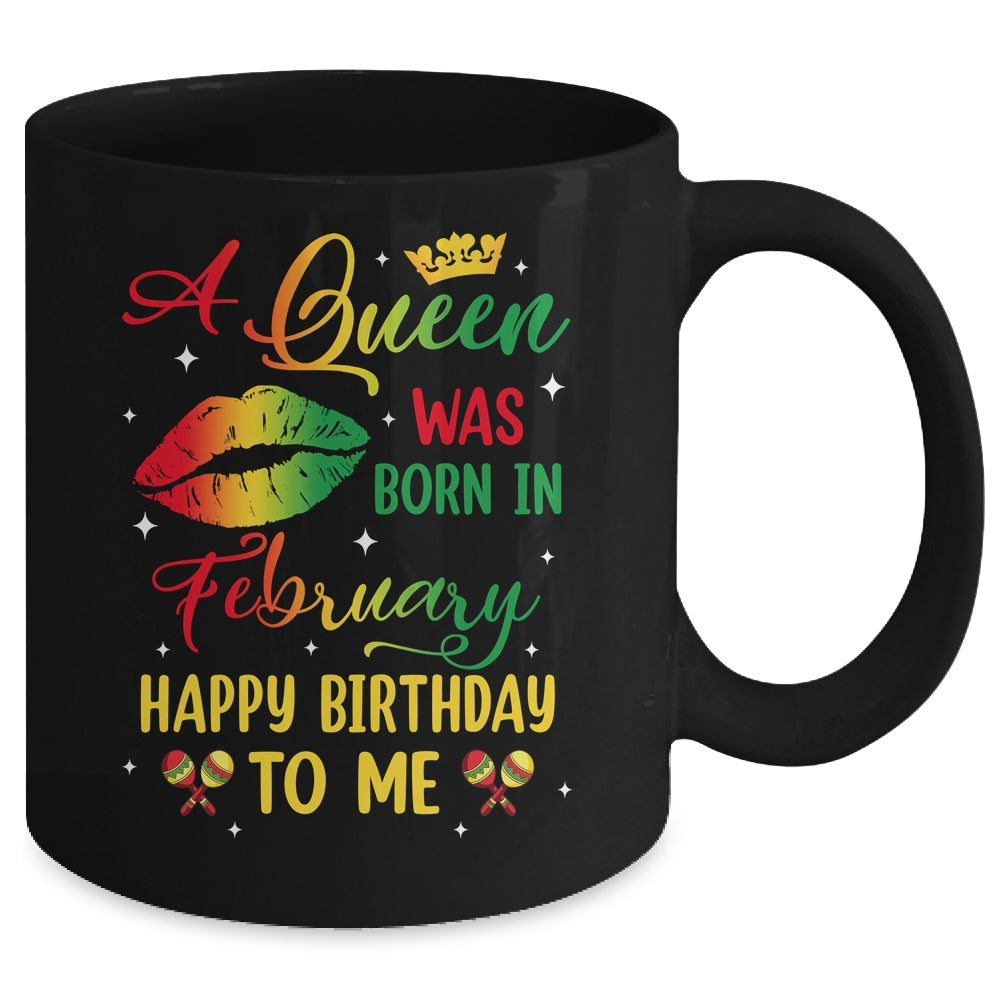 Jamaica Birthday Girl Party A Queen Was Born In February Mug | teecentury