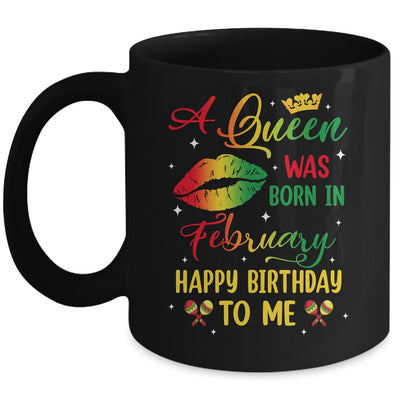 Jamaica Birthday Girl Party A Queen Was Born In February Mug | teecentury