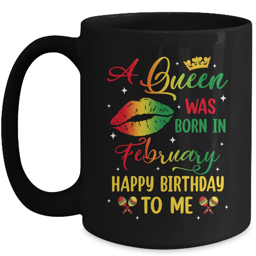 Jamaica Birthday Girl Party A Queen Was Born In February Mug | teecentury