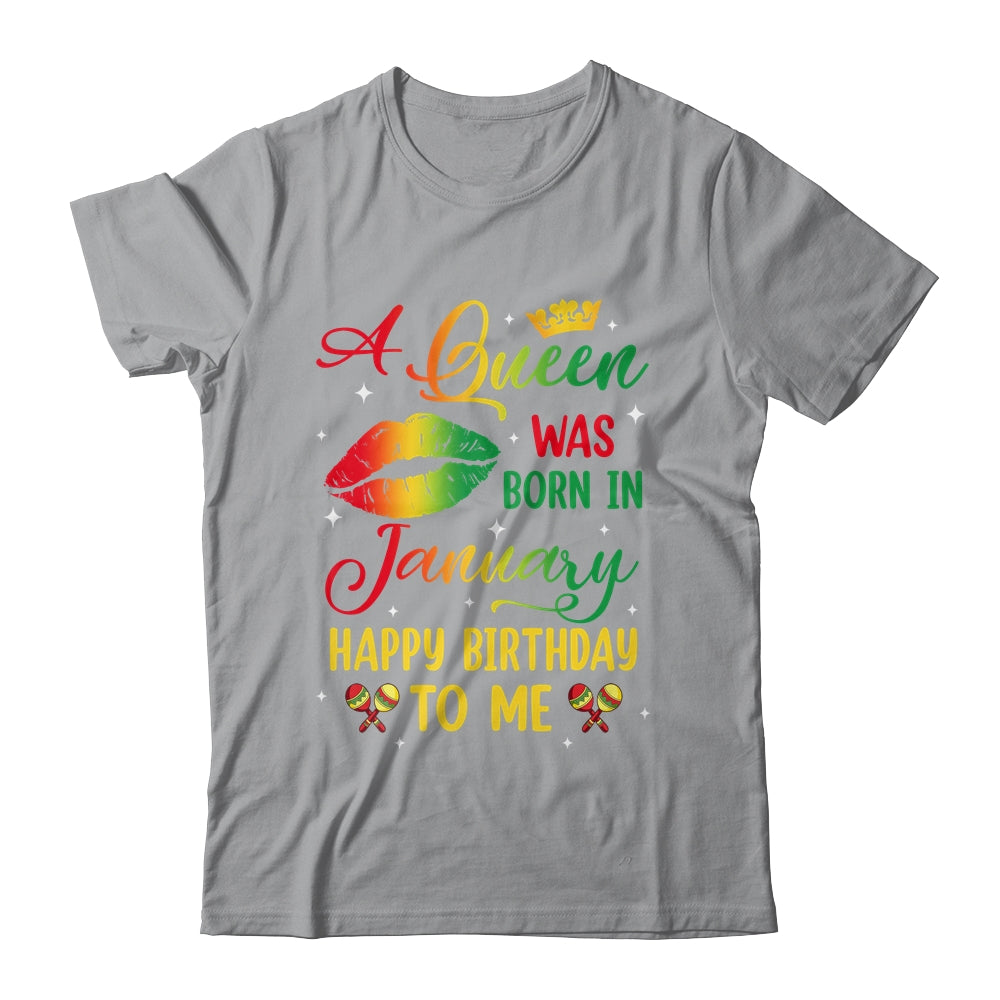 Jamaica Birthday Girl Party A Queen Was Born In January Shirt & Tank Top | teecentury