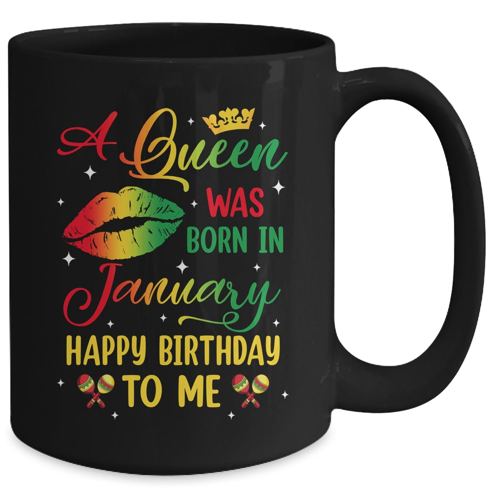Jamaica Birthday Girl Party A Queen Was Born In January Mug | teecentury