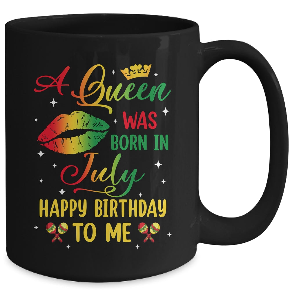 Jamaica Birthday Girl Party A Queen Was Born In July Mug | teecentury