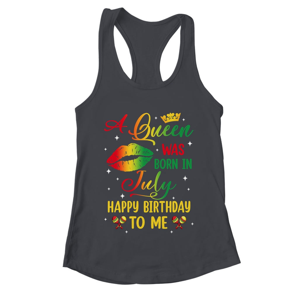 Jamaica Birthday Girl Party A Queen Was Born In July Shirt & Tank Top | teecentury