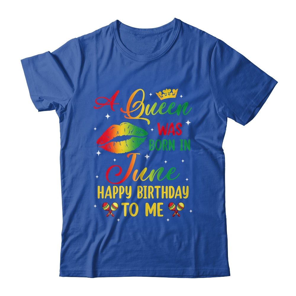 Jamaica Birthday Girl Party A Queen Was Born In June Shirt & Tank Top | teecentury