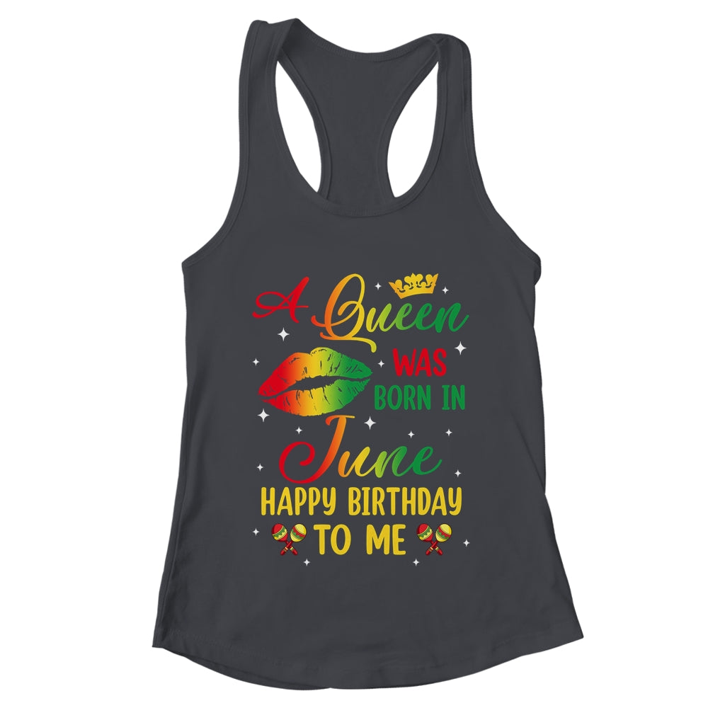 Jamaica Birthday Girl Party A Queen Was Born In June Shirt & Tank Top | teecentury
