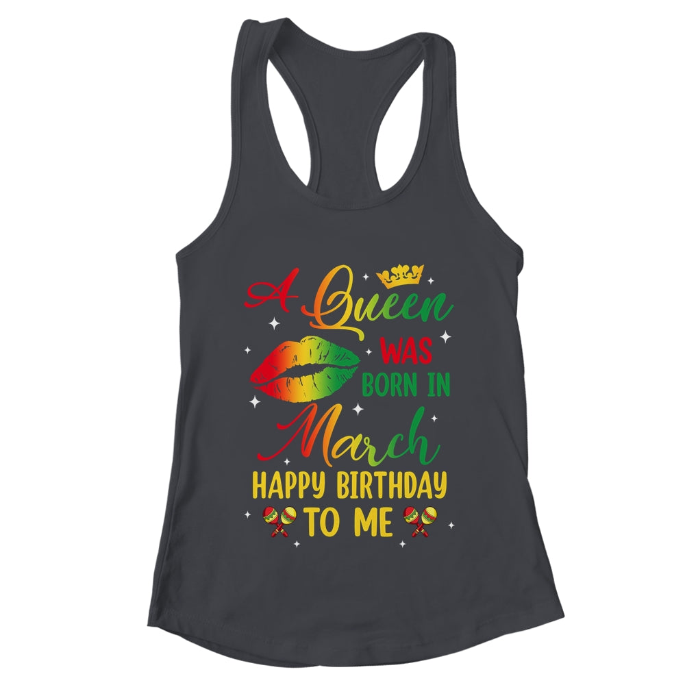 Jamaica Birthday Girl Party A Queen Was Born In March Shirt & Tank Top | teecentury
