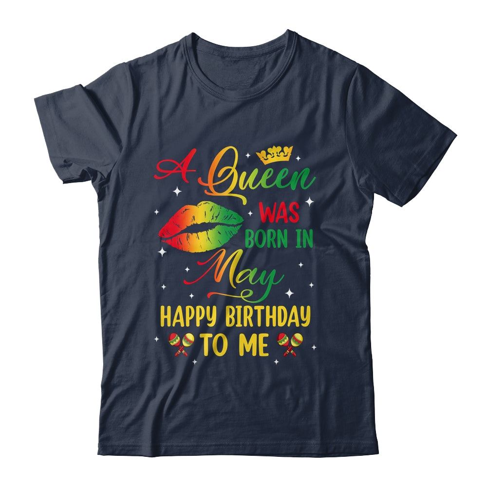 Jamaica Birthday Girl Party A Queen Was Born In May Shirt & Tank Top | teecentury