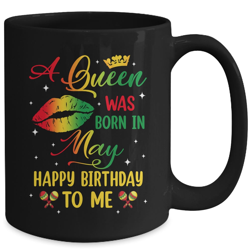Jamaica Birthday Girl Party A Queen Was Born In May Mug | teecentury