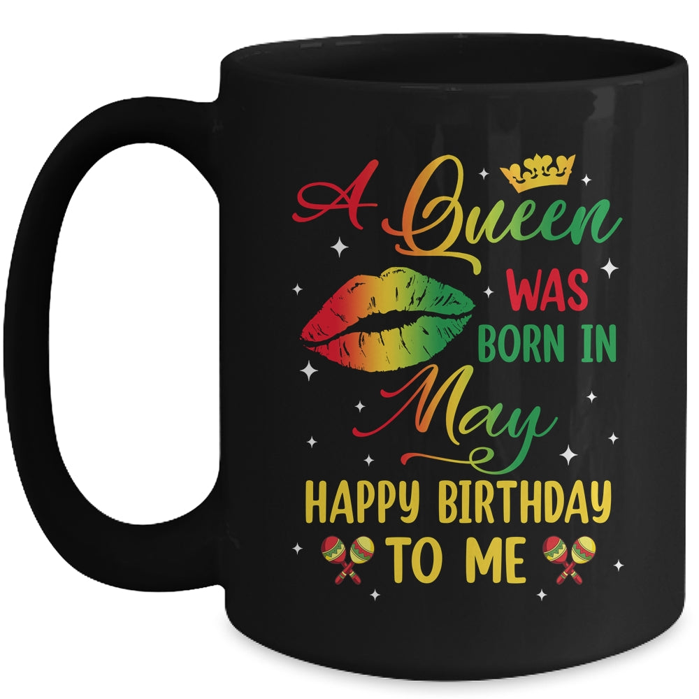 Jamaica Birthday Girl Party A Queen Was Born In May Mug | teecentury