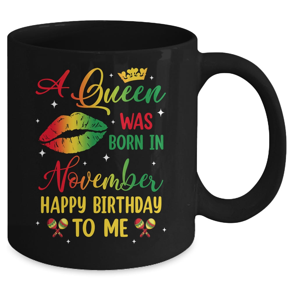 Jamaica Birthday Girl Party A Queen Was Born In November Mug | teecentury