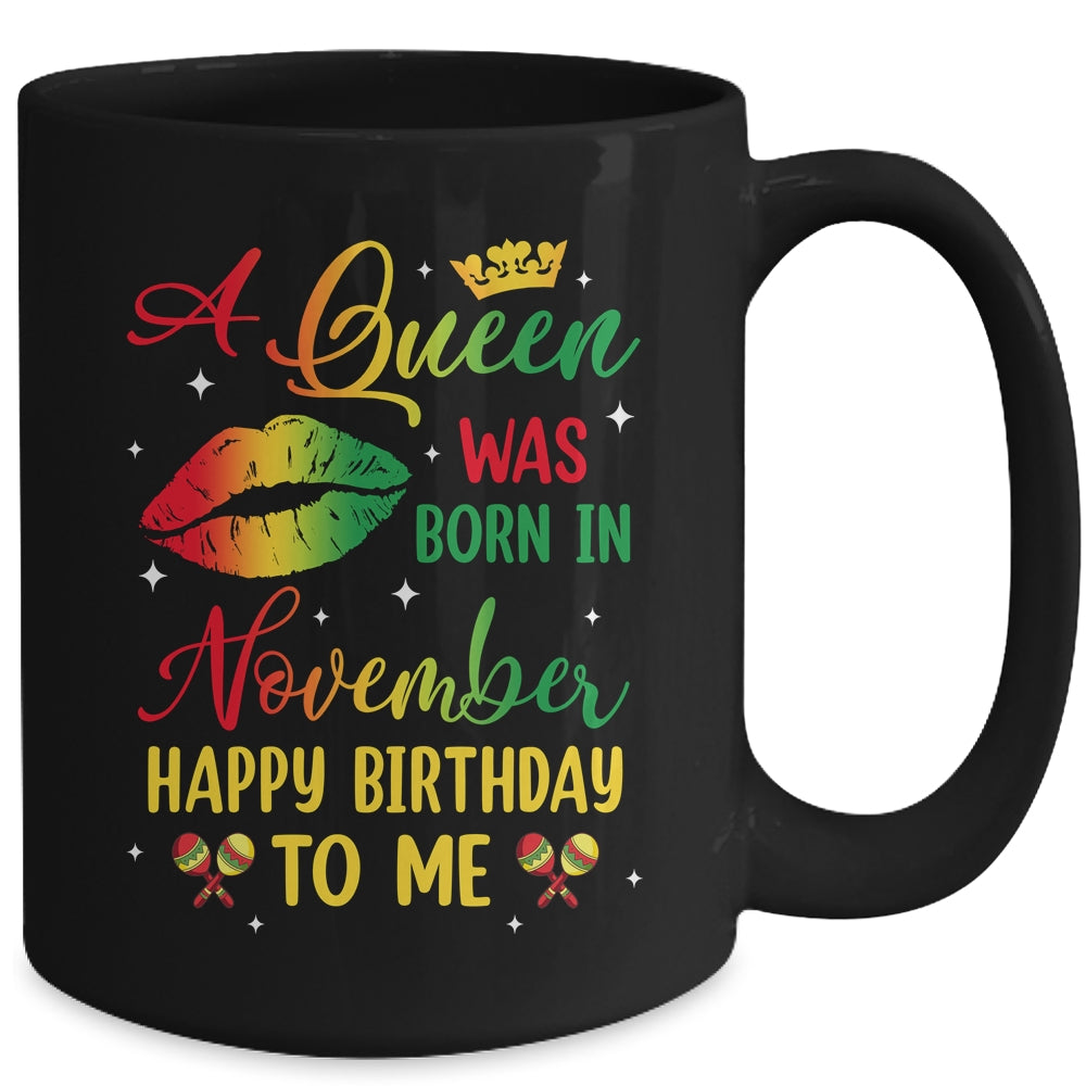 Jamaica Birthday Girl Party A Queen Was Born In November Mug | teecentury