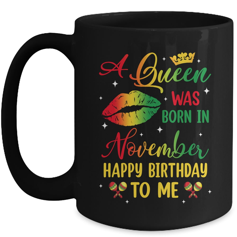 Jamaica Birthday Girl Party A Queen Was Born In November Mug | teecentury
