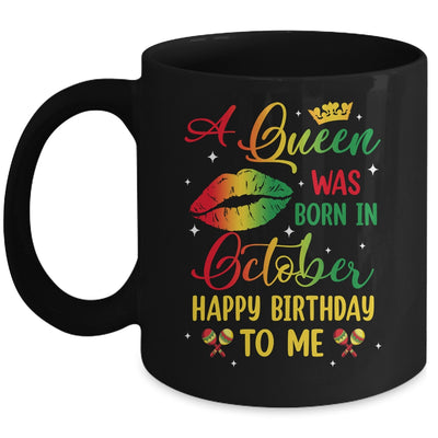 Jamaica Birthday Girl Party A Queen Was Born In October Mug | teecentury