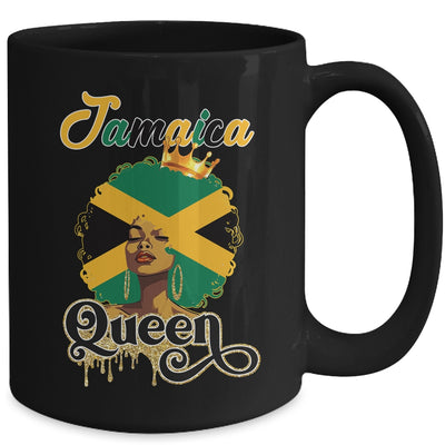 Jamaica Hair Flag Jamaican Black Girl Queen Afro Women Mug | teecentury