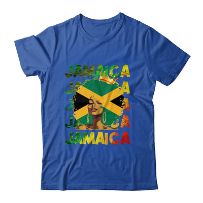 Jamaican Black Girls Jamaica Flag Afro Black Hair Women Shirt & Tank Top | teecentury