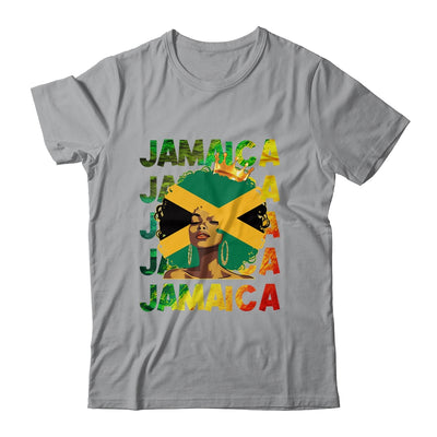 Jamaican Black Girls Jamaica Flag Afro Black Hair Women Shirt & Tank Top | teecentury