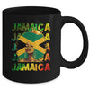 Jamaican Black Girls Jamaica Flag Afro Black Hair Women Mug | teecentury