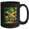 Jamaican Black Girls Jamaica Flag Afro Black Hair Women Mug | teecentury