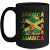 Jamaican Black Girls Jamaica Flag Afro Black Hair Women Mug | teecentury