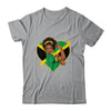 Jamaican Black Woman Melanin Jamaica Afro Girl Pride Flag Shirt & Tank Top | teecentury