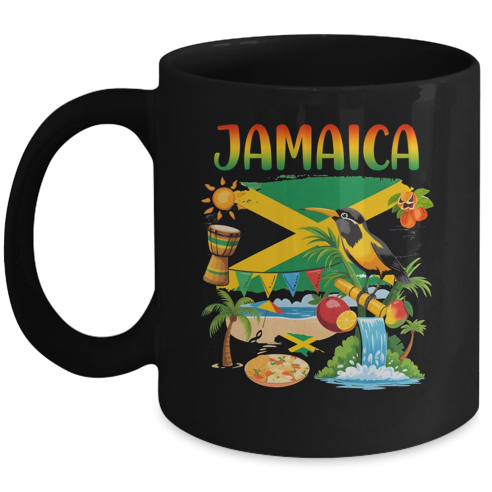 Jamaican Flag Outfit Kids Men Women Novelty Jamaica Flag Mug | teecentury