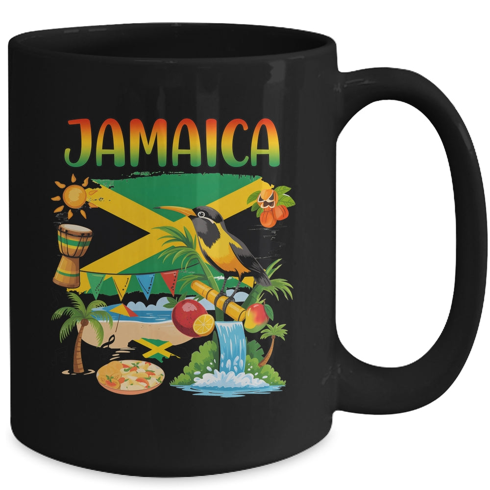 Jamaican Flag Outfit Kids Men Women Novelty Jamaica Flag Mug | teecentury