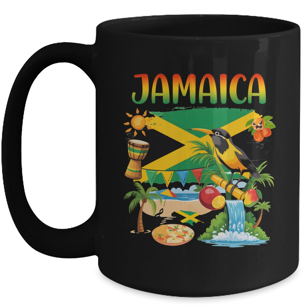 Jamaican Flag Outfit Kids Men Women Novelty Jamaica Flag Mug | teecentury