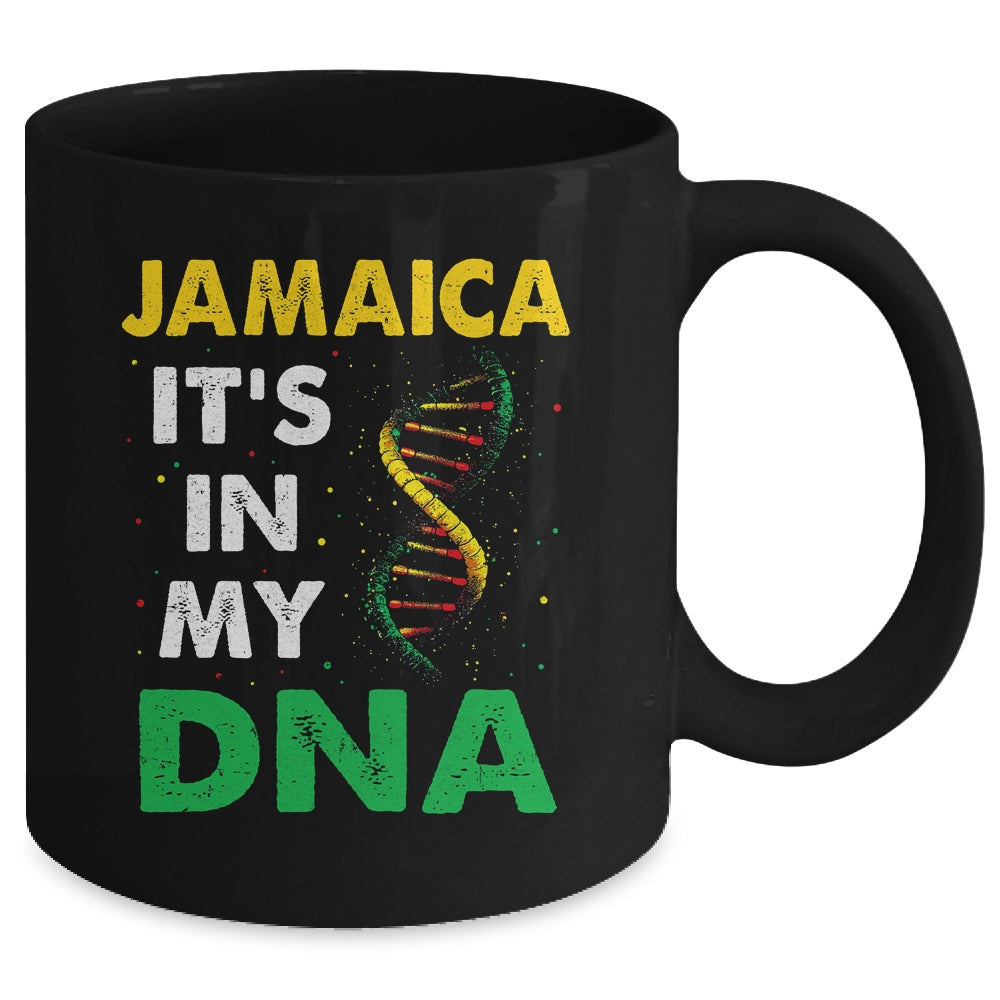 Jamaican Heritage Flag Men Women Kids Jamaica It's In My DNA Mug | teecentury
