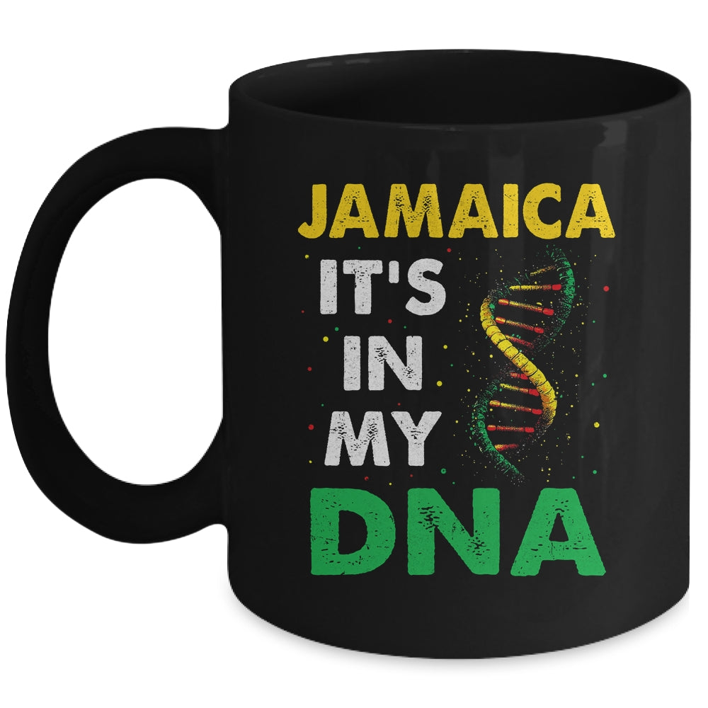 Jamaican Heritage Flag Men Women Kids Jamaica It's In My DNA Mug | teecentury