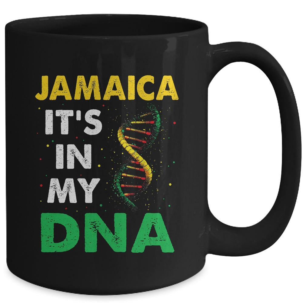 Jamaican Heritage Flag Men Women Kids Jamaica It's In My DNA Mug | teecentury