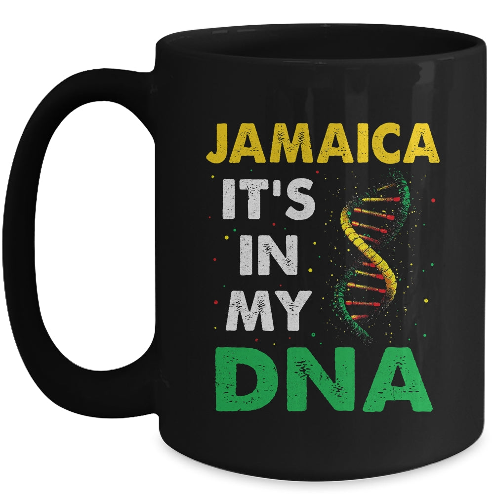 Jamaican Heritage Flag Men Women Kids Jamaica It's In My DNA Mug | teecentury