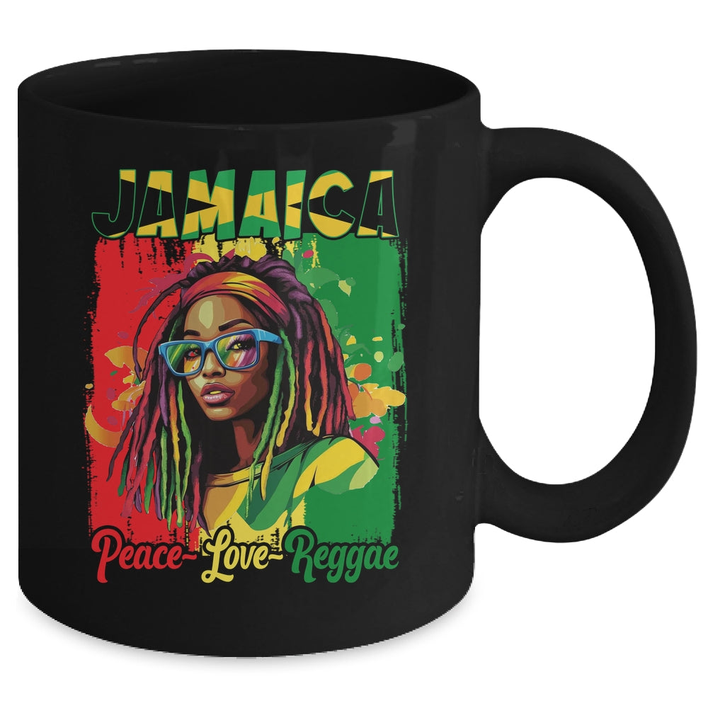 Jamaican Woman Life Reggae Music Culture Jamaica Flag Mug | teecentury