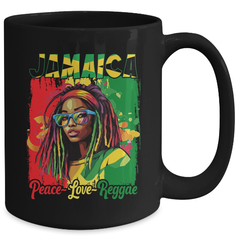 Jamaican Woman Life Reggae Music Culture Jamaica Flag Mug | teecentury