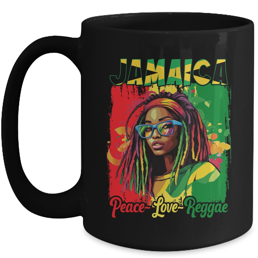 Jamaican Woman Life Reggae Music Culture Jamaica Flag Mug | teecentury