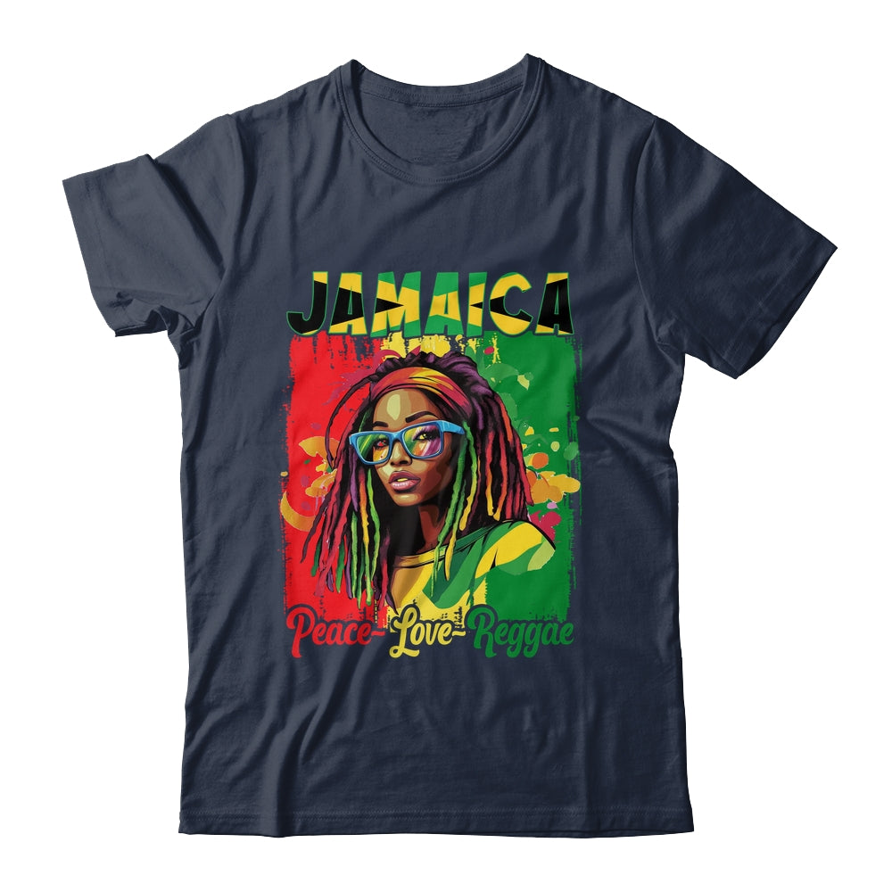 Jamaican Woman Life Reggae Music Culture Jamaica Flag Shirt & Tank Top | teecentury