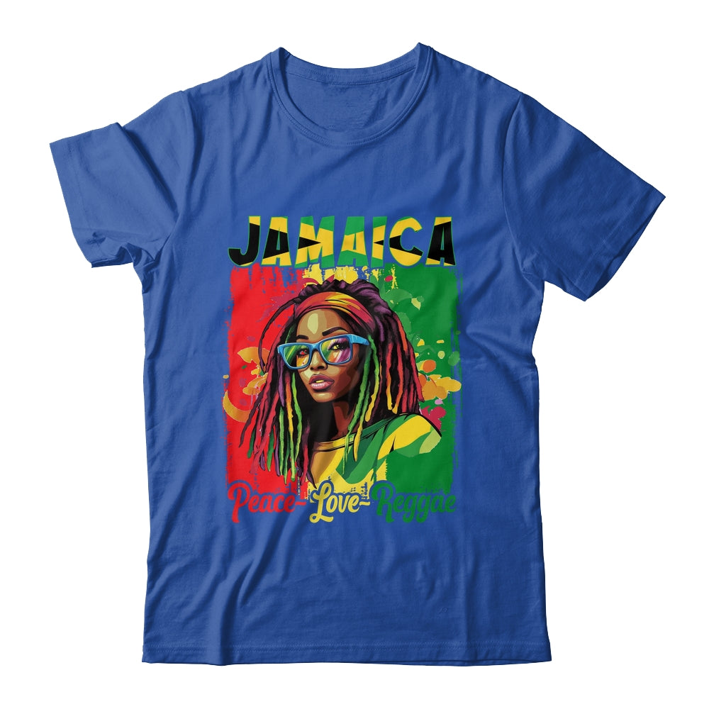 Jamaican Woman Life Reggae Music Culture Jamaica Flag Shirt & Tank Top | teecentury