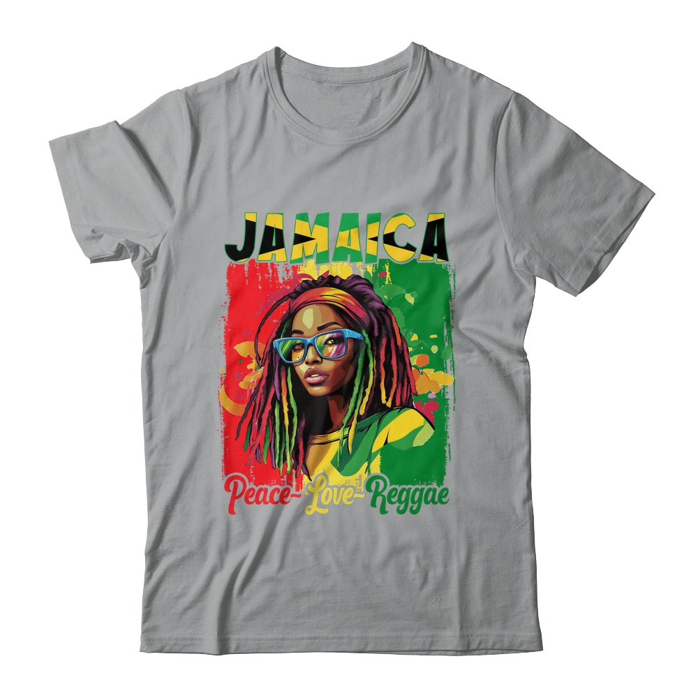 Jamaican Woman Life Reggae Music Culture Jamaica Flag Shirt & Tank Top | teecentury