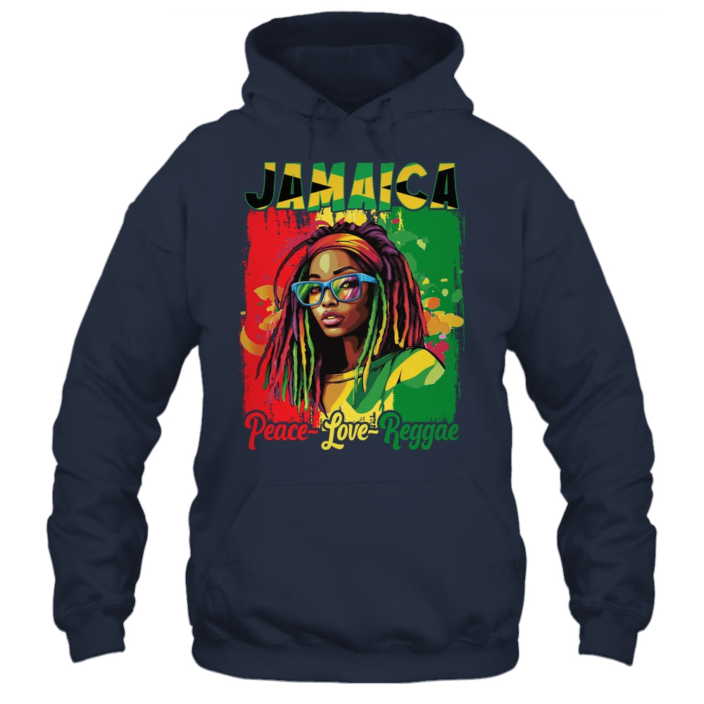 Jamaican Woman Life Reggae Music Culture Jamaica Flag Shirt & Tank Top | teecentury