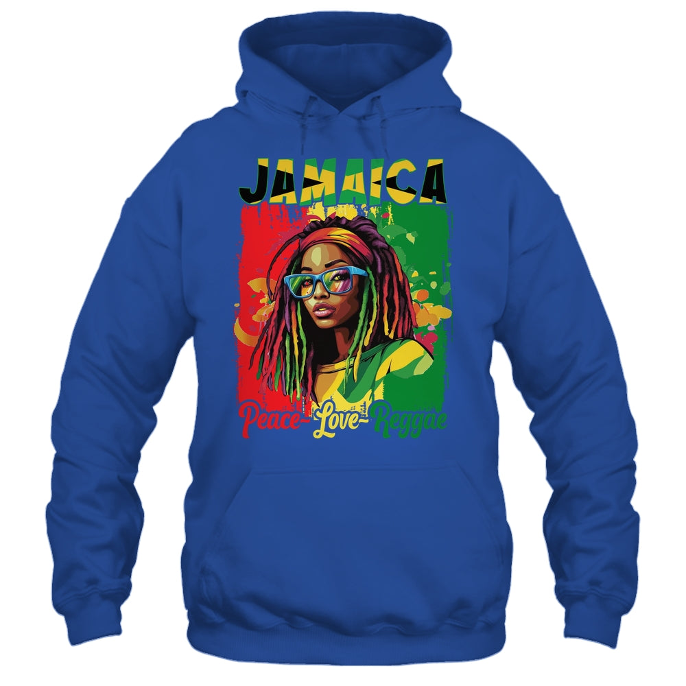 Jamaican Woman Life Reggae Music Culture Jamaica Flag Shirt & Tank Top | teecentury