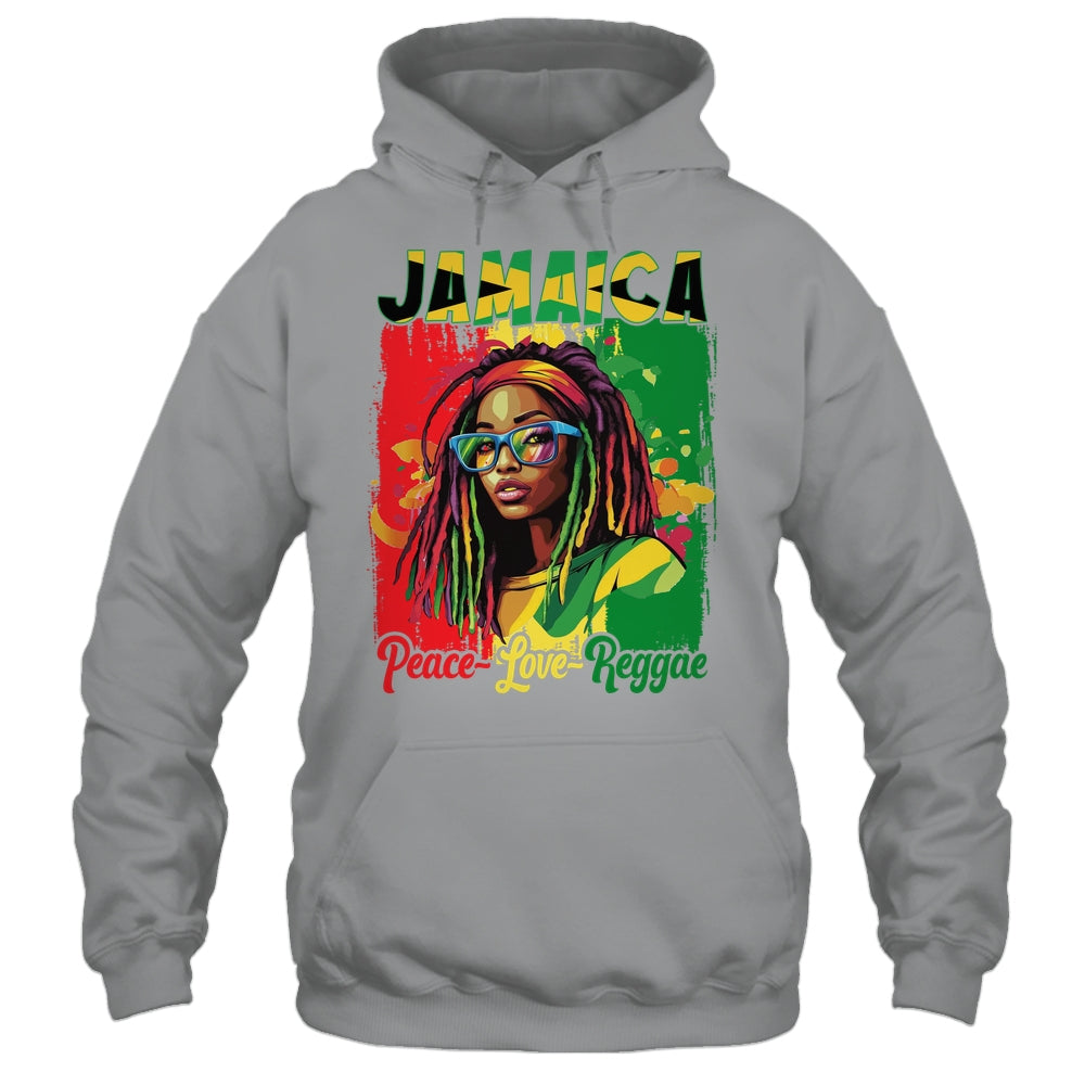 Jamaican Woman Life Reggae Music Culture Jamaica Flag Shirt & Tank Top | teecentury