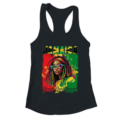 Jamaican Woman Life Reggae Music Culture Jamaica Flag Shirt & Tank Top | teecentury
