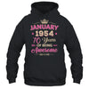 January 1954 70 Years Of Being Awesome Retro 70th Birthday Shirt & Tank Top | teecentury