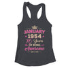 January 1954 70 Years Of Being Awesome Retro 70th Birthday Shirt & Tank Top | teecentury