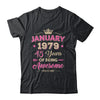 January 1979 45 Years Of Being Awesome Retro 45th Birthday Shirt & Tank Top | teecentury