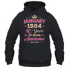 January 1984 40 Years Of Being Awesome Retro 40th Birthday Shirt & Tank Top | teecentury