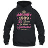 January 1989 35 Years Of Being Awesome Retro 35th Birthday Shirt & Tank Top | teecentury