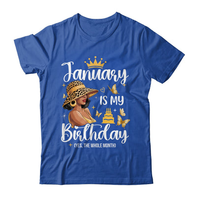 January Is My Birthday African American Woman Birthday Queen Shirt & Tank Top | teecentury