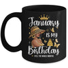 January Is My Birthday African American Woman Birthday Queen Mug | teecentury